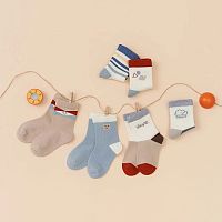 MS Socks Носки детские 805, 1-6 мес, 6-8 см, цвета в ассортименте