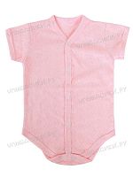 УЛЫБАСИКИ Боди короткий рукав на кнопках (рибана-пенье) для девочки. р.36,40,44,48,52