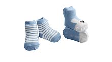 UVITON Набор носочков (Зайчик голубой) 0-6мес., 2 шт