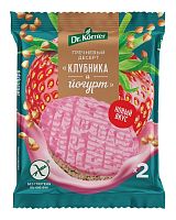 Dr. Korner Злаковый десерт «Клубника и йогурт» гречневый, 34 г 