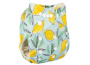 Трусишка Многоразовый подгузник на кнопках "Лимоны", цвет - мятный, 3-15 кг
