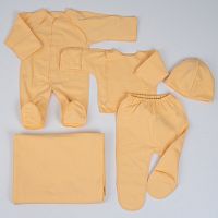ЗАЙКА Комплект для новорожденного арт. 11431, размер 56-36, желтый