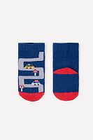 CROCKID Носки для мальчика махровые "Дорожное движение", цвет: синий/красный, размер - 10