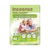 Inseense Daily Comfort Подгузники-трусики для взрослых размер M (60-100 см), 10 шт