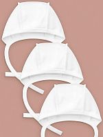 Бамбук Чепчик для новорожденных, белый, размер 50, 56, 1 шт