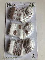 "Няня" Носки детские трикотаж, для мальчика, 3 шт., 0-6 мес., цвета в ассортименте