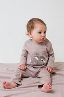 CROCKID Джемпер КП 300869, цвет: кофейный меланж (зайчик), размер - 52/80