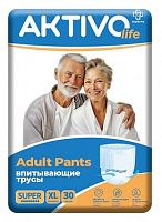 AKTIVO life Впитывающие трусы для взрослых XL (130-160 см), 30 шт.