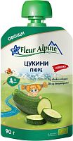 Fleur Alpine Пюре цукини (пауч), 4м+, 90гр