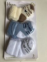 "Няня" Носки детские махровые, для мальчика, 3 шт., 0-6 мес., цвета в ассортименте
