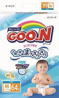 GOO.N подгузники M (6-11 кг) пробники, 2 шт.