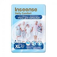 Inseense Daily Comfort Подгузники-трусики для взрослых размер XL (120-160 см), 10 шт