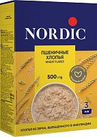 NORDIC Хлопья пшеничные требующие варки, 500 гр