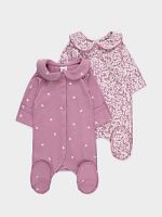 CROCKID Комбинезон для новорожденных К 6538, цвет: тем.розовый 1710 Н099, Н098, размер - 32/50, 1 шт