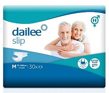 Dailee Подгузники для взрослых, размер M (90-120 см), 30 шт.