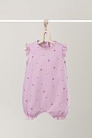 CROCKID Полукомбинезон К 6176 фламинго, мини розочки, размер 48/74