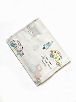ЗАЙКА Пеленка муслиновая Машинки арт. 1042, размер 125*90 см
