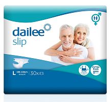 Dailee Подгузники для взрослых Extra Plus, размер L (100-150 см), 30 шт.