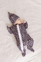 КоКоБи Комбинезон на молнии, Леопард розовый, размер 68