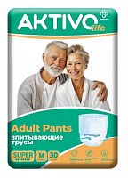 AKTIVO life Впитывающие трусы для взрослых M (80-120 см), 30 шт.